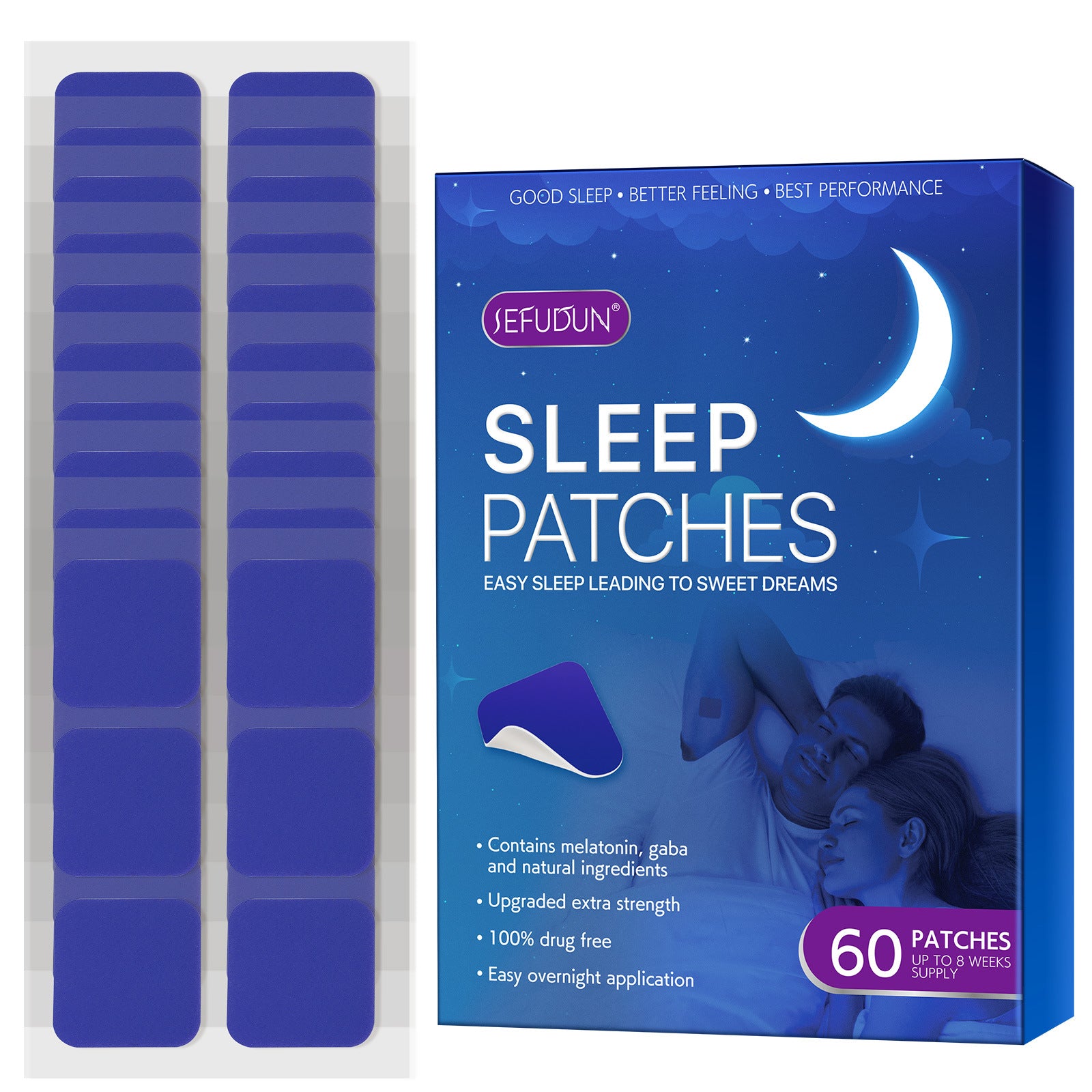 Patch Sommeil Lünely – Endormissement Rapide & Nuit Apaisée