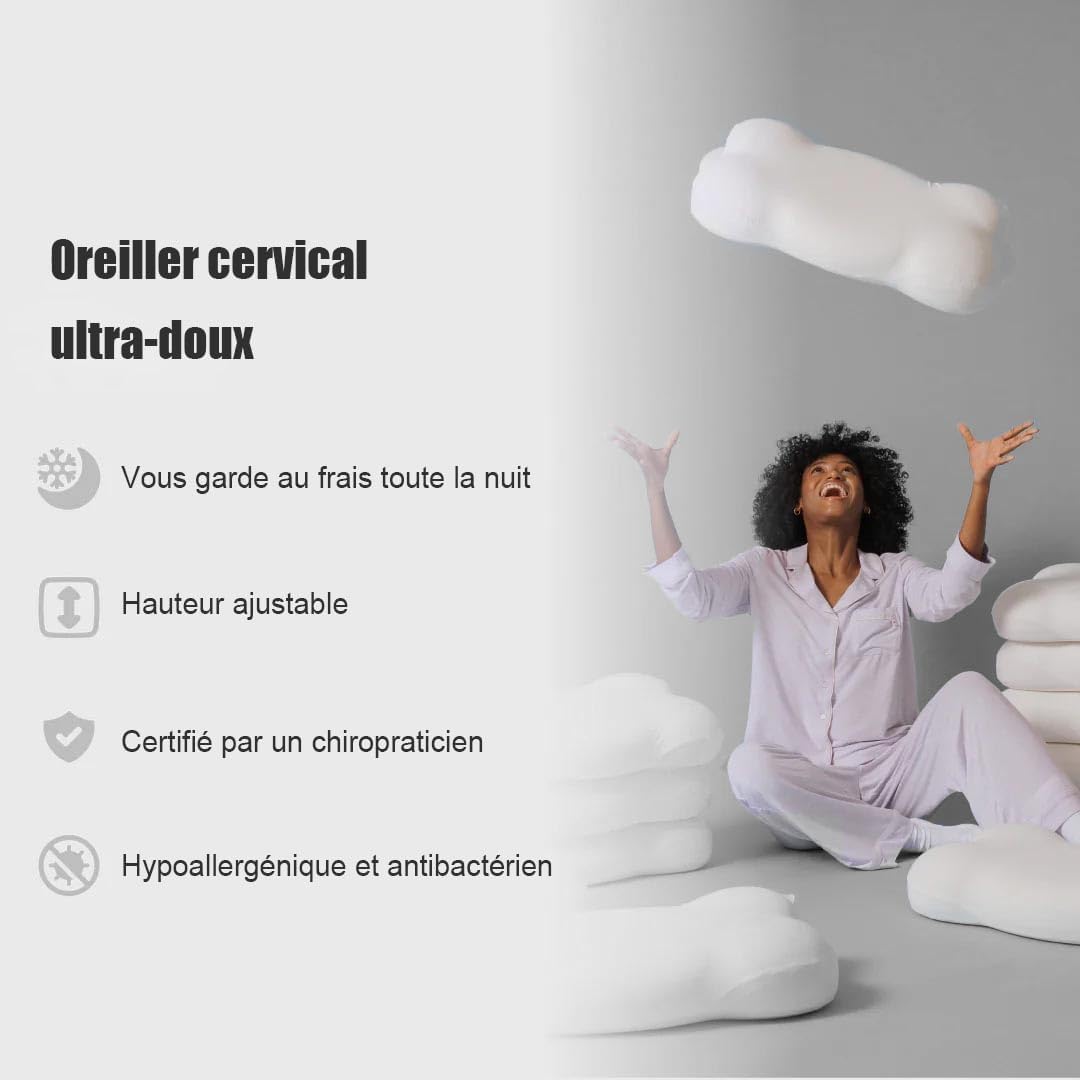 Lünely Cervical Cloud Pillow – Premium Memory Foam Support for Chronic Neck Pain