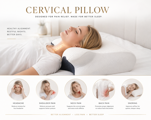 Lünely Cervical Pillow — Orthopedic Neck Support