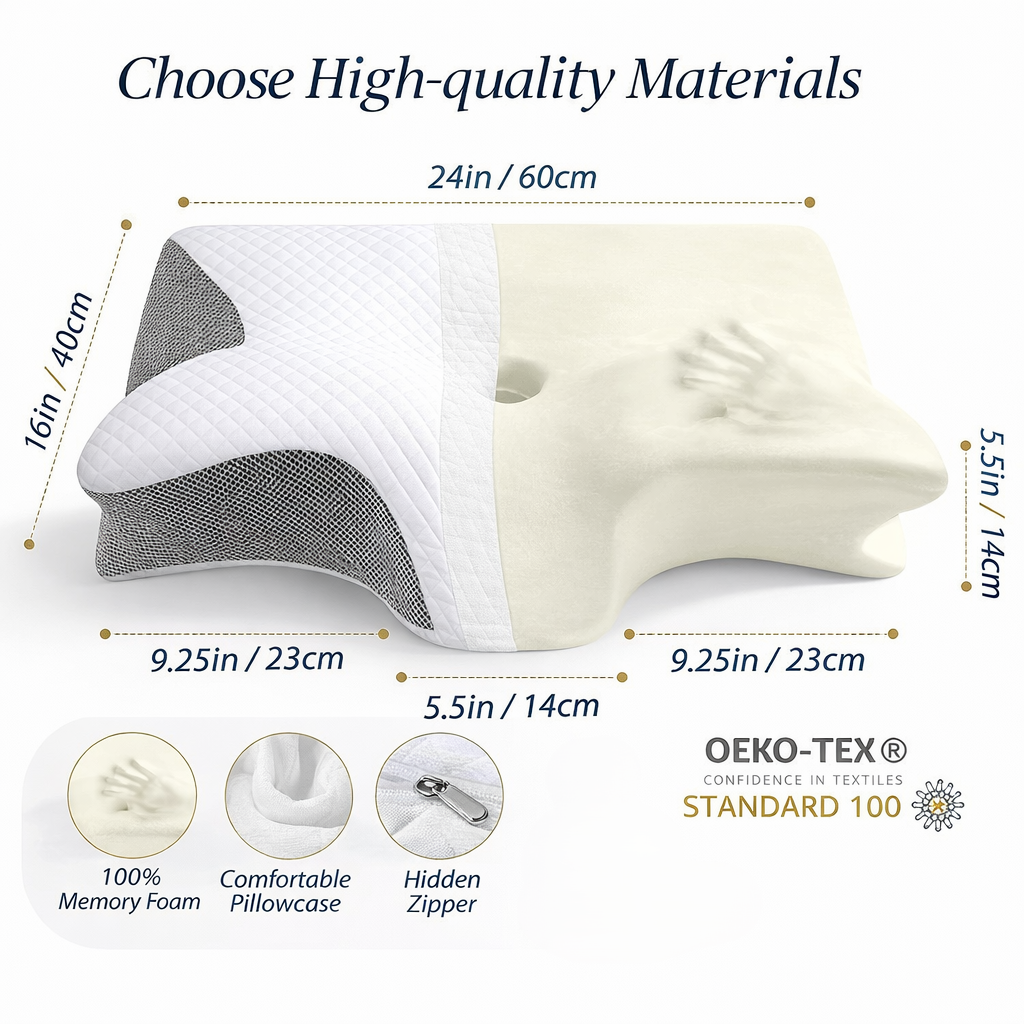 Lünely Cervical Pillow — Orthopedic Neck Support