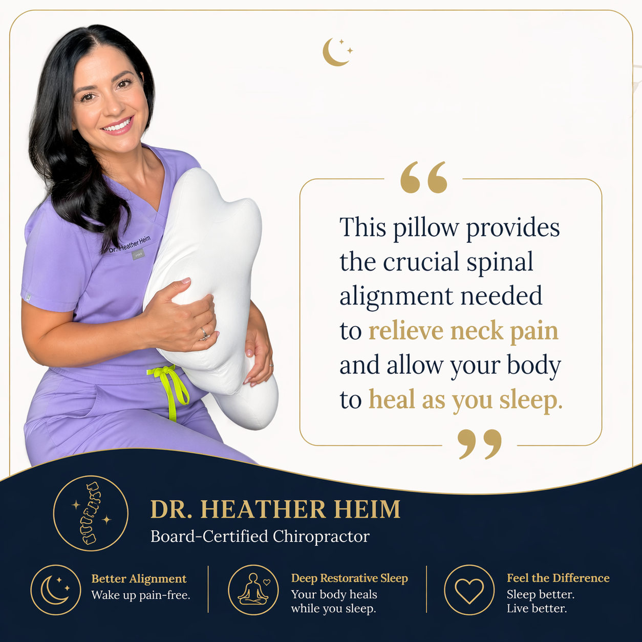 Lünely Cervical Cloud Pillow – Premium Memory Foam Support for Chronic Neck Pain